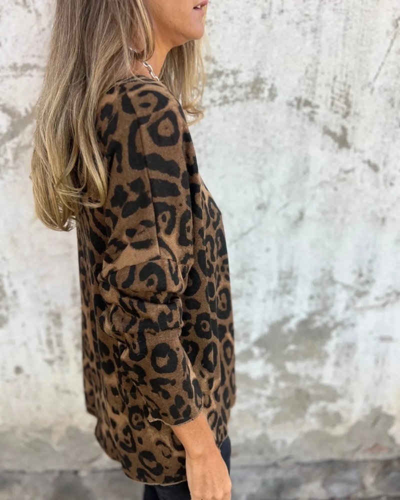 Leona | Leopard Print Casual Top
