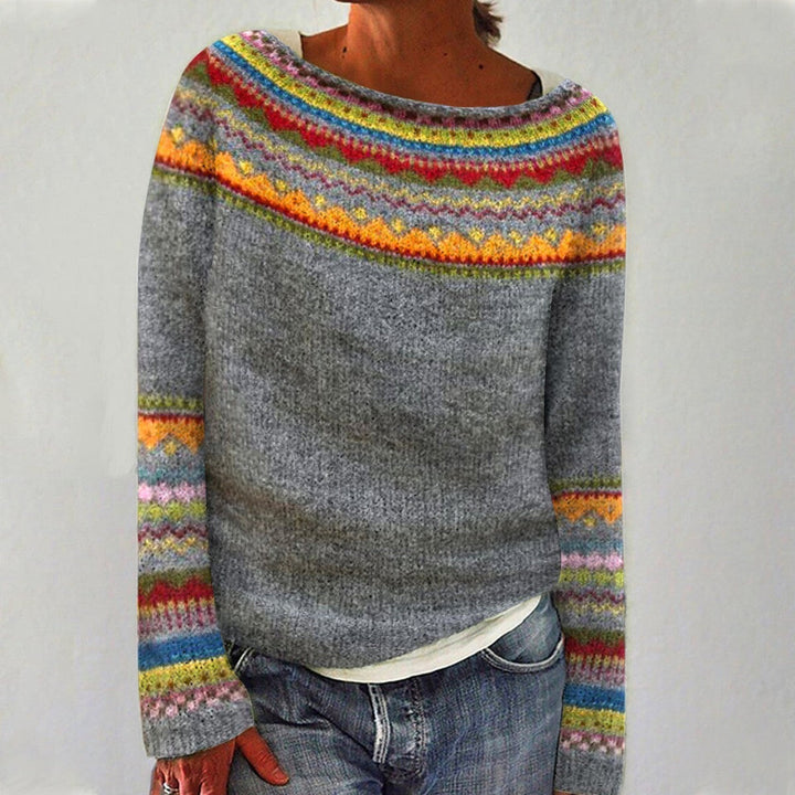 ELENA™ Sweater cosy patterned comfort