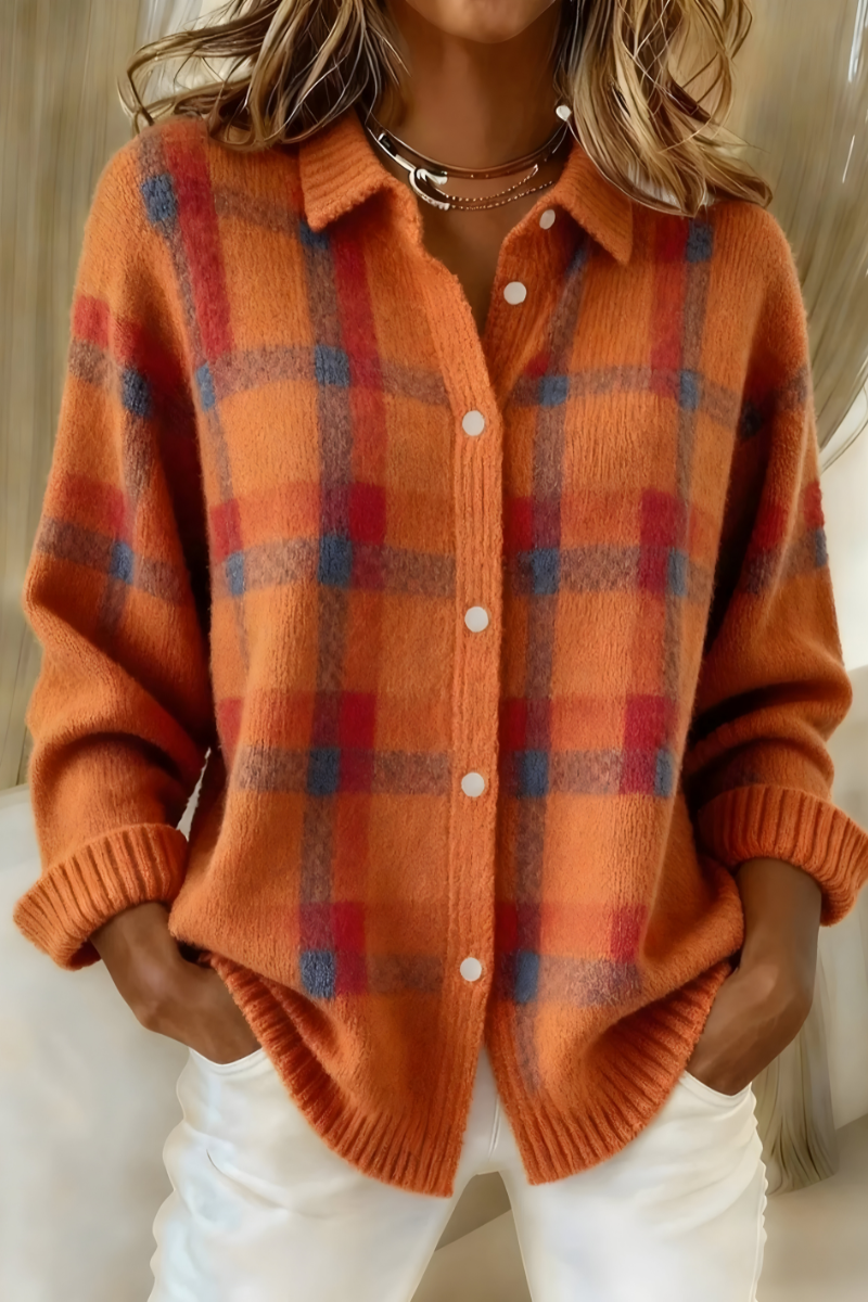 ANNA | PLAID CARDIGAN