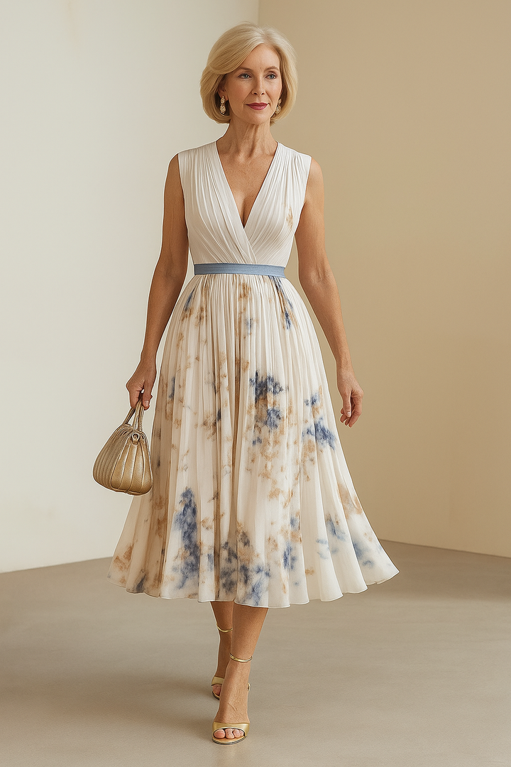 Lorelai™ | Elegant Pleated Maxi Dress