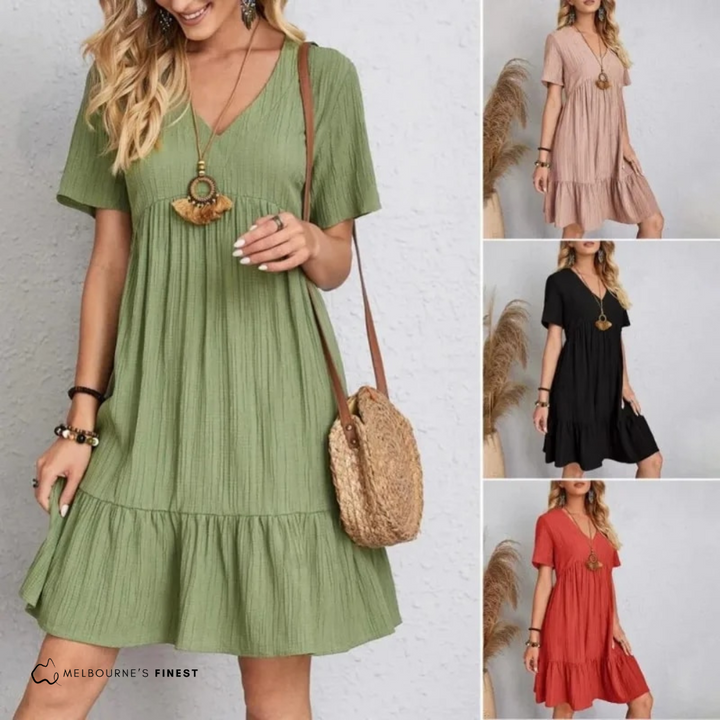 Isabella™ Flowy Dress with V-Neckline