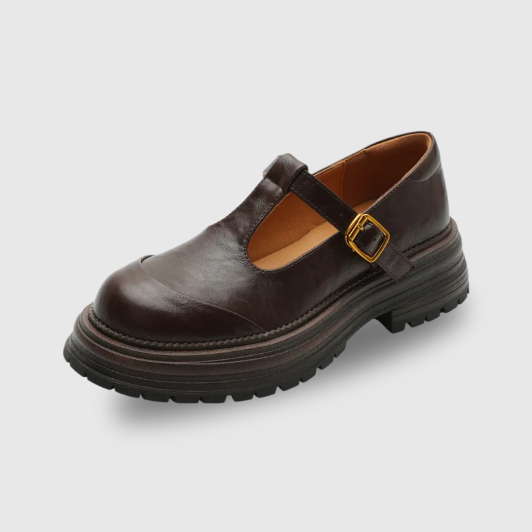 Delphine |Leather  Classic Comfort Flats
