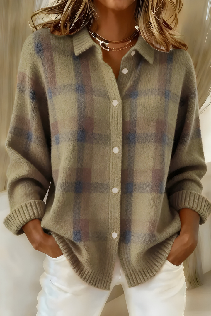 ANNA | PLAID CARDIGAN