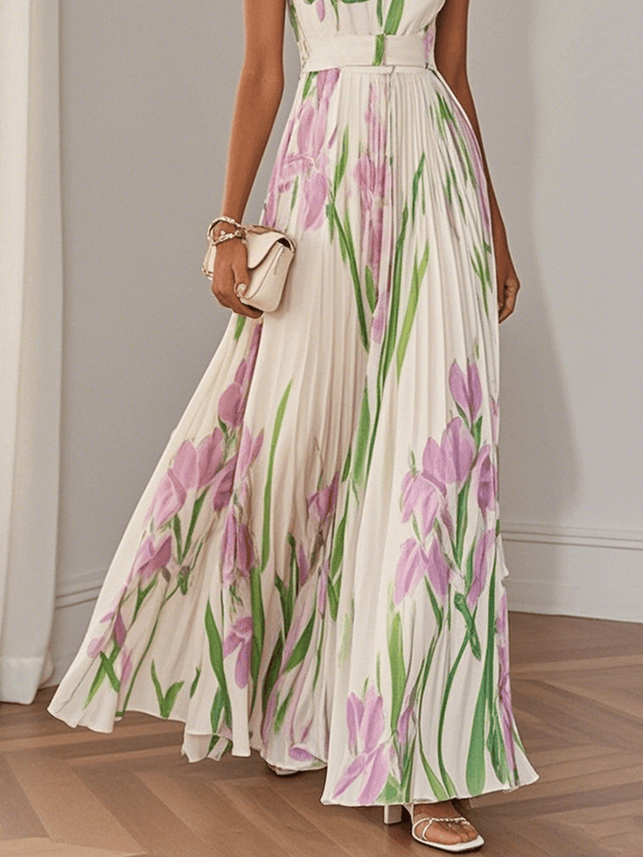 Bonnie™ | Elegant Pleated Maxi Dress