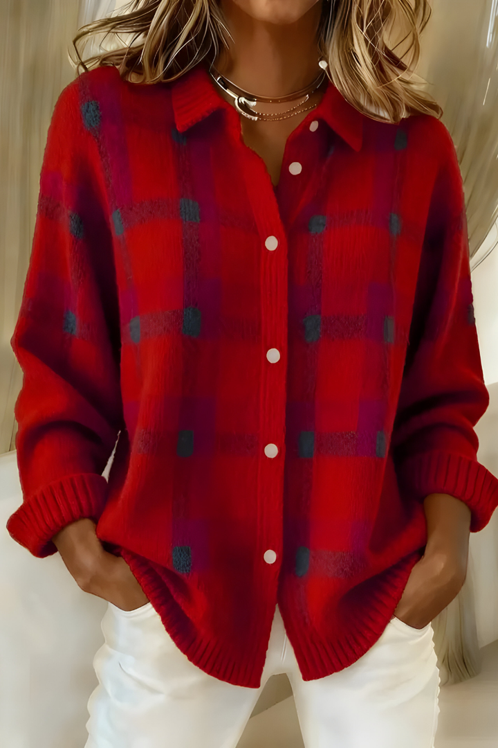 ANNA | PLAID CARDIGAN