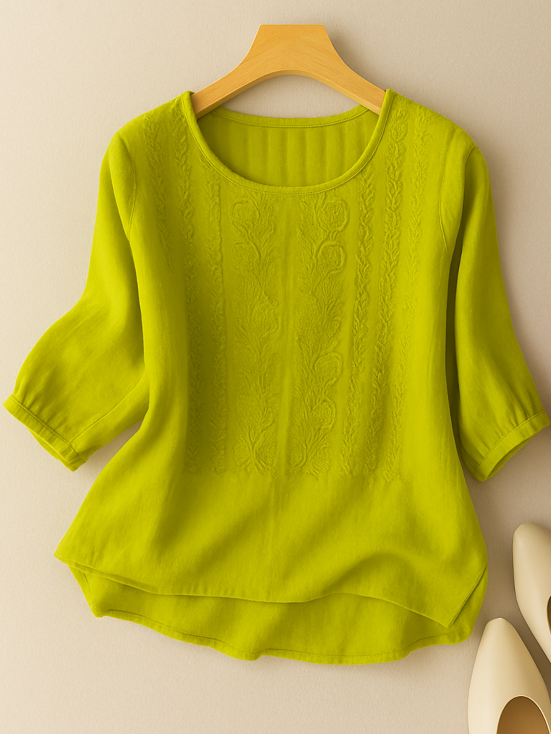 Women’s Embroidered Relaxed Fit Casual Blouse