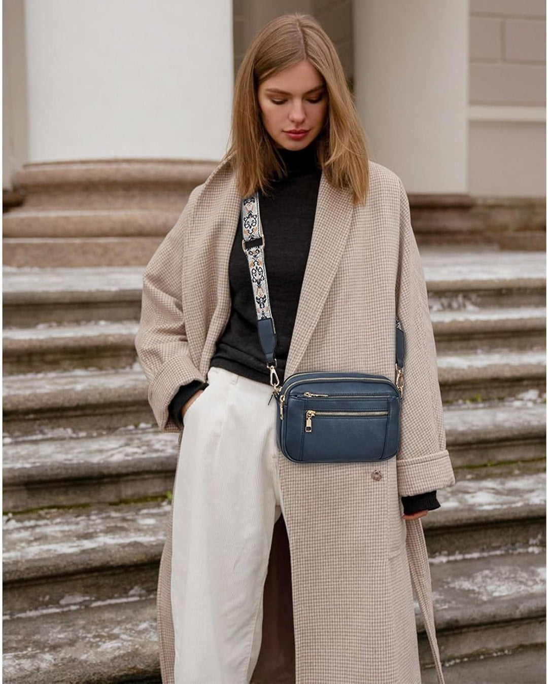 Selena™ Refined Leather Shoulder Bag
