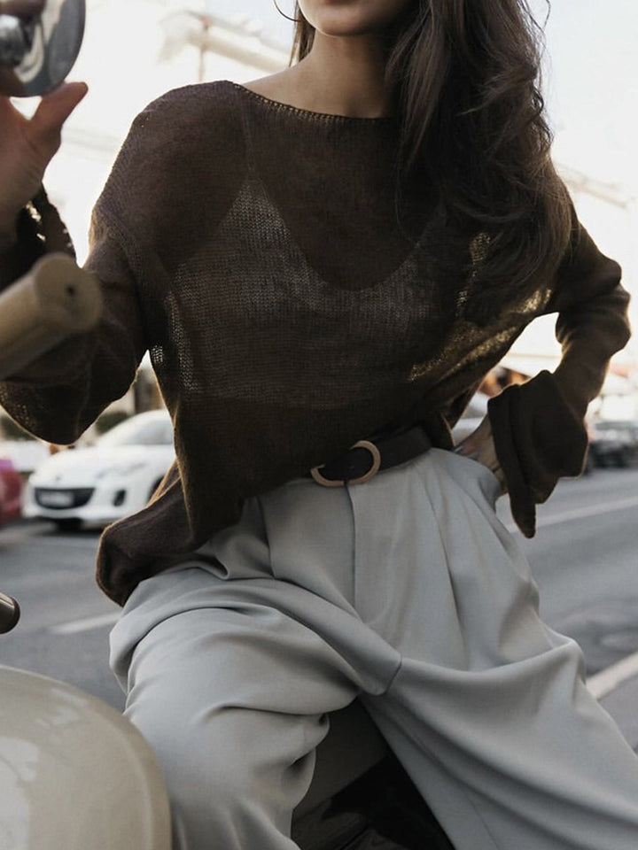 NADINE™ Sheer Textured Knit light drape