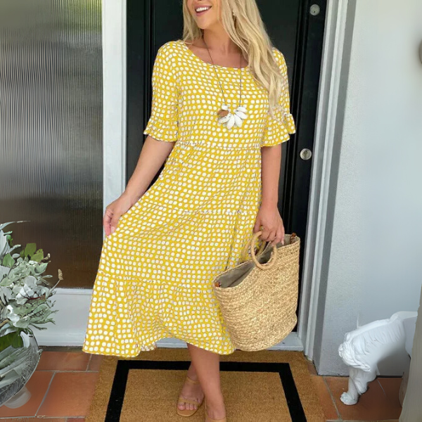 Aisha™ | Easygoing Tiered Midi Dress