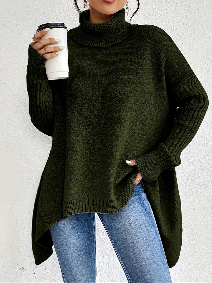 ELLA™ Cashmere Feel Turtleneck oversized cosy