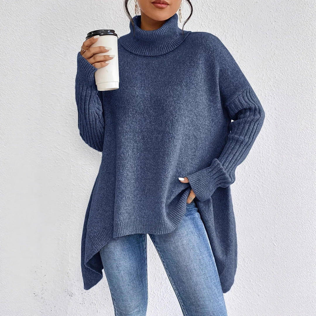 ELLA™ Cashmere Feel Turtleneck oversized cosy