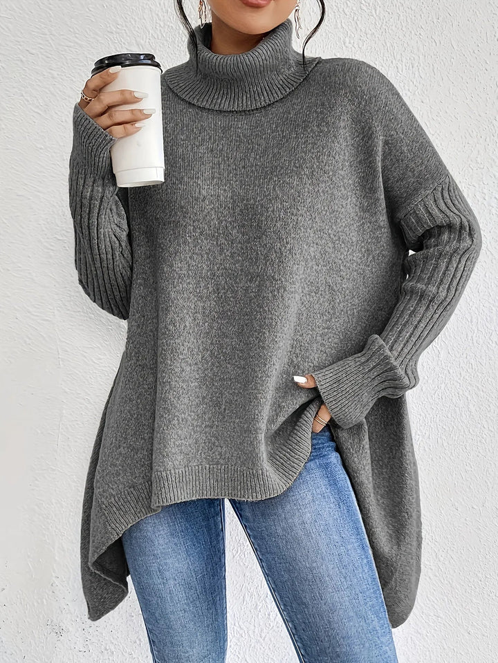 ELLA™ Cashmere Feel Turtleneck oversized cosy