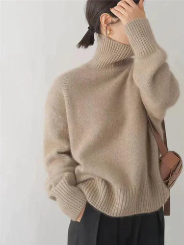 Amaya™ Luxe Cashmere Feel Turtleneck Sweater