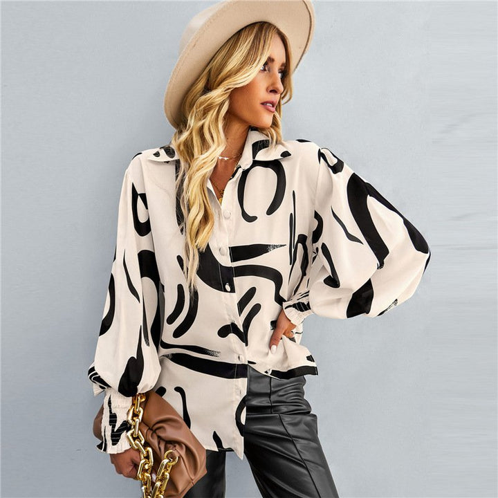 Camilla | Vibrant Floral Button Blouse