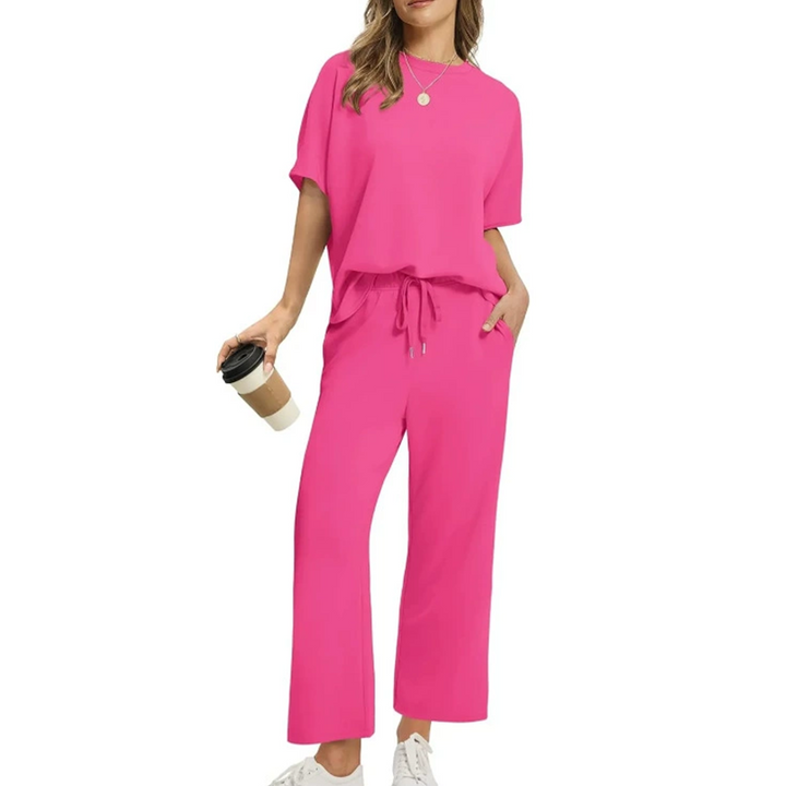 Aesthetic™ | Stylish Casual Top & Pants Ensemble