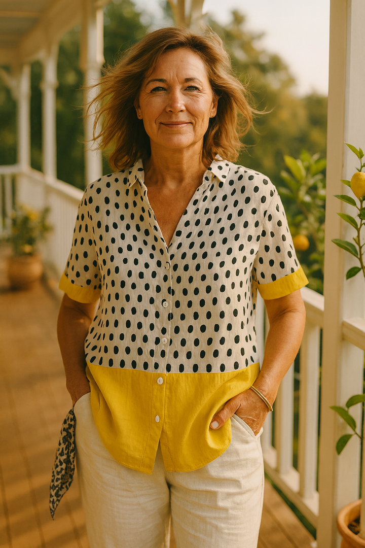 Zavi | Polka Dot Casual Blouse