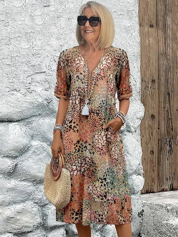Anna | Midi Dress Tummy Coverage
