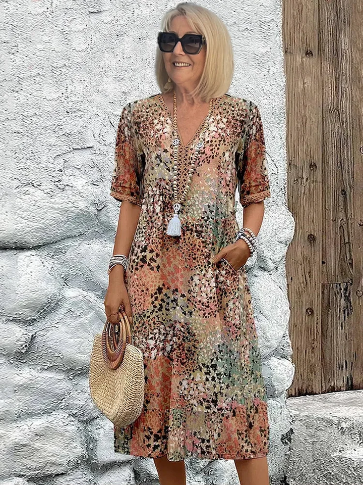 Anna | Midi Dress Tummy Coverage