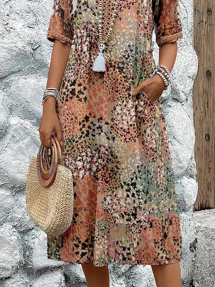 Anna | Midi Dress Tummy Coverage