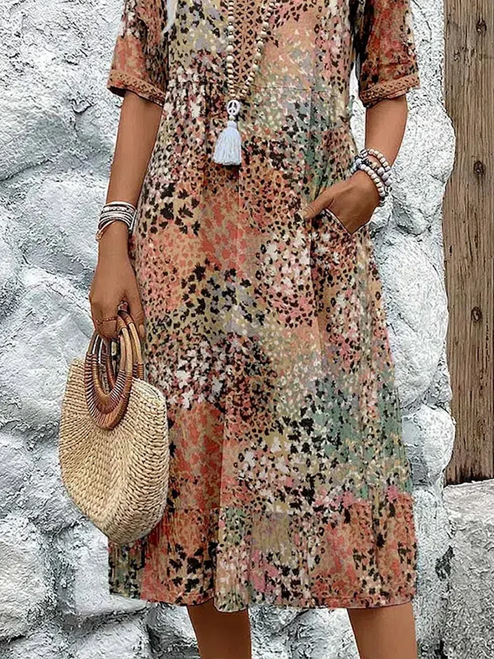 Anna | Midi Dress Tummy Coverage