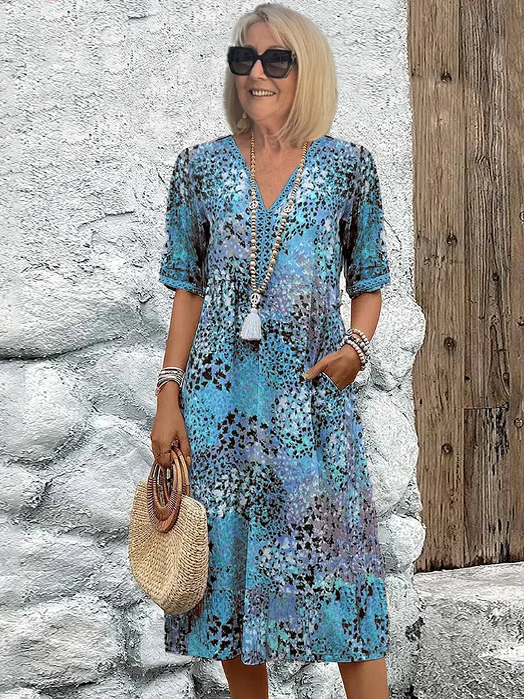 Anna | Midi Dress Tummy Coverage