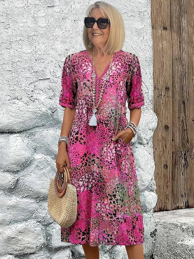 Anna | Midi Dress Tummy Coverage