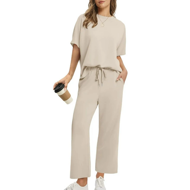 Aesthetic™ | Stylish Casual Top & Pants Ensemble