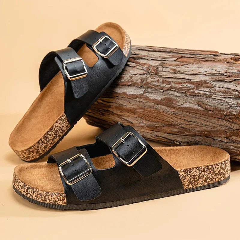 Elias | Double-Strap Slip-On Men’s Sandals
