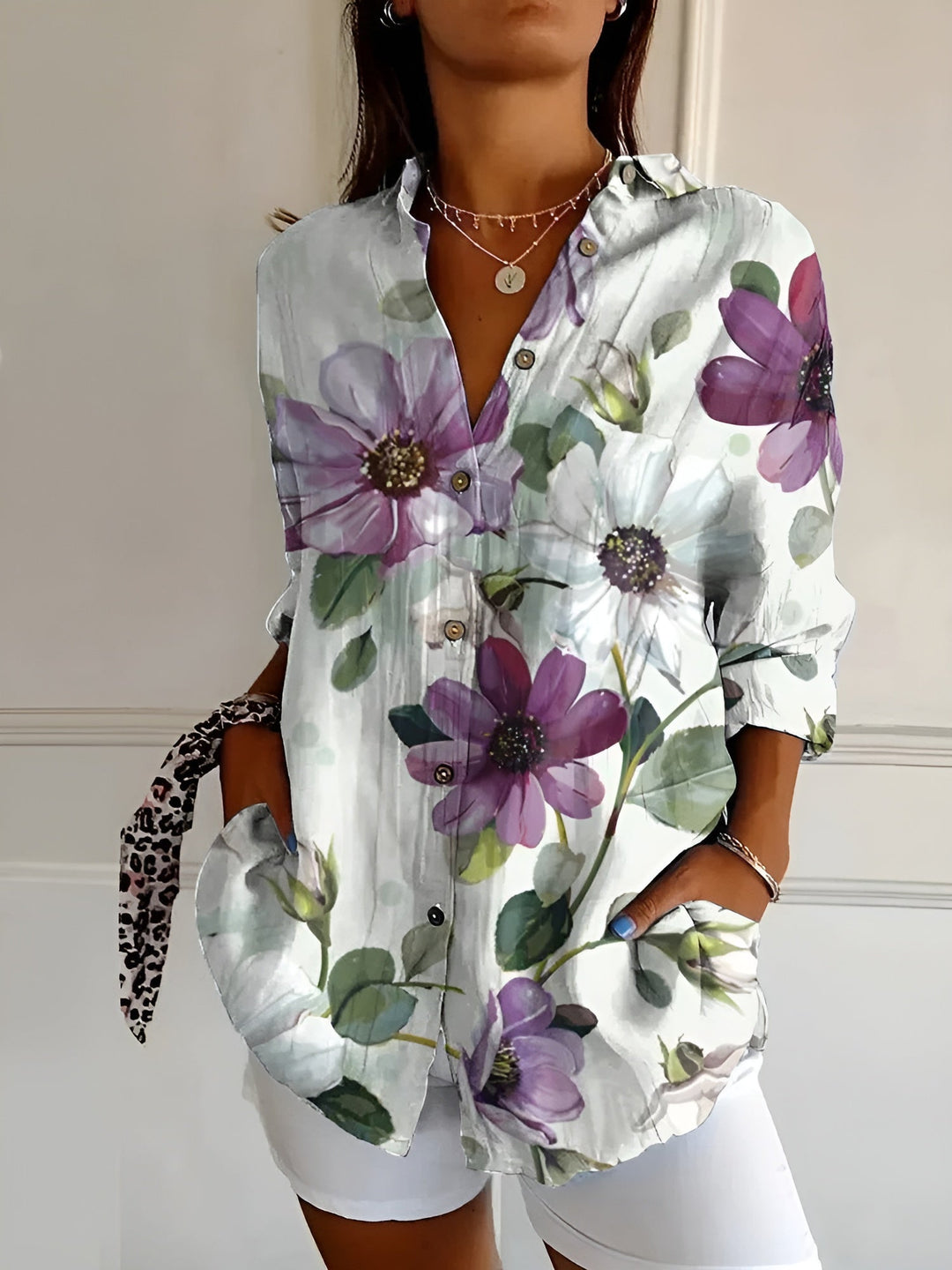 Emma | Elegance Button-Up Shirt