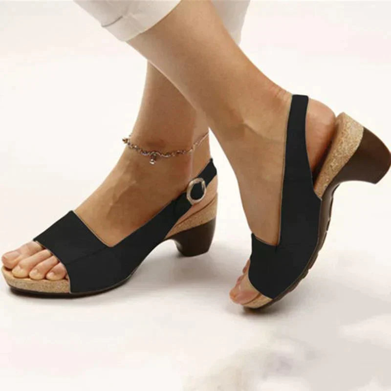 Clara | Open-Toe Slingback Sandals